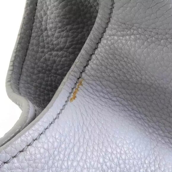 Auth PRADA Handbag Light Gray Leather - Picture 8 of 15